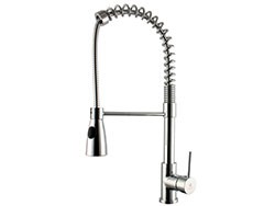 brass pull down kitchen faucet